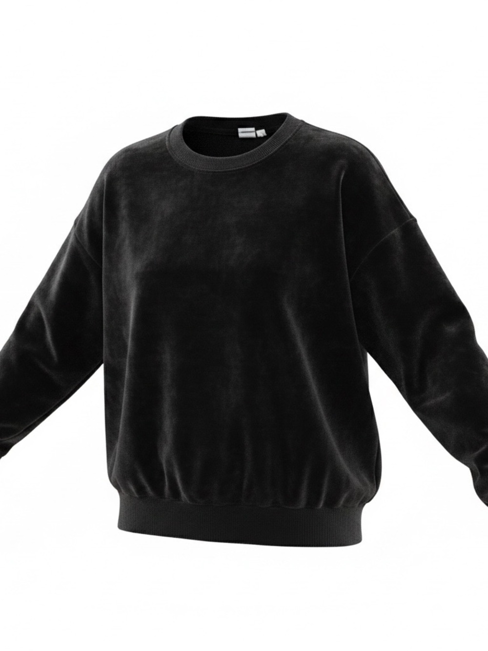 Women's Gap Black Velour Crewneck Sweatshirt M - Good Condition - Picture 3 of 4